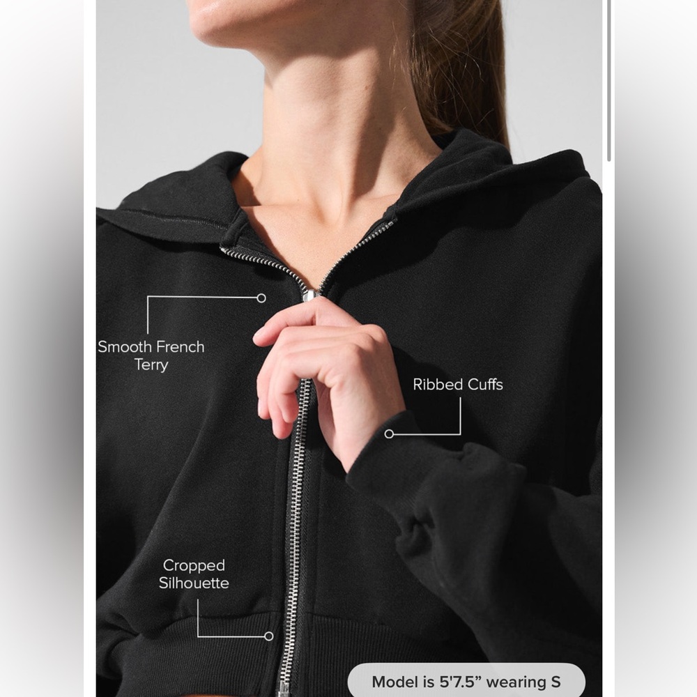 ALO Yoga black Hoodie - Picture 4 of 6